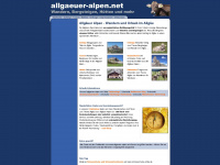 allgaeuer-alpen.net Webseite Vorschau