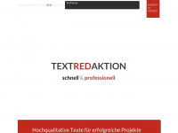 textredaktion.at Webseite Vorschau
