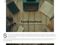 textschleiferei.de Webseite Vorschau