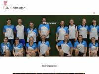 tgn-badminton.de Webseite Vorschau
