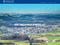 thales.ch Webseite Vorschau