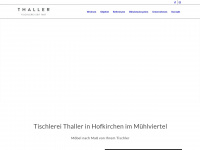 thaller.at Webseite Vorschau