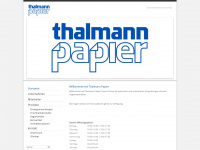 thalmann.at Webseite Vorschau