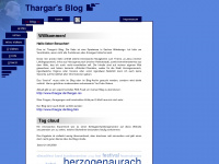 thargar.de Webseite Vorschau
