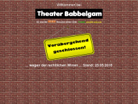 theater-babbelgam.de Webseite Vorschau