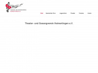 theater-gesangverein-heimertingen.de Webseite Vorschau