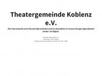 theatergemeindekoblenz.de Webseite Vorschau