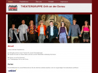 theatergruppe-orth.at Webseite Vorschau