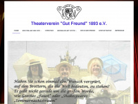 theaterverein-gut-freund-1893.de Webseite Vorschau