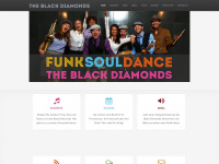 theblackdiamonds-music.de Webseite Vorschau