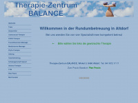 therapie-balance.ch Webseite Vorschau