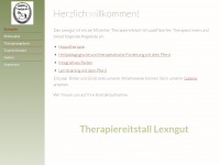 therapie-reitstall-lexngut.at Webseite Vorschau