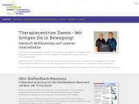 therapiecentrum-damm.de Webseite Vorschau