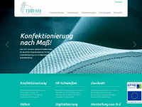 thieme-textilien.de Webseite Vorschau