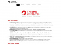 thieme-werbung.de Webseite Vorschau