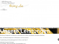 thiny.de Webseite Vorschau