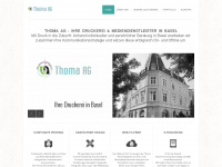 thoma-druck.ch Webseite Vorschau