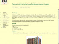 thomas-archiv-online.de Webseite Vorschau
