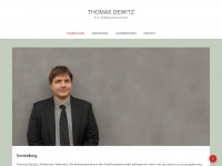thomasdewitz.de Webseite Vorschau