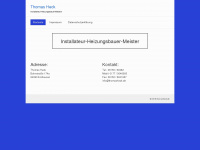 thomasheck.de Webseite Vorschau