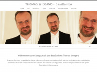 thomaswiegand-saenger.de Webseite Vorschau