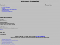 thomaszey.de Webseite Vorschau