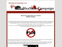 maxmaracampaign.net Webseite Vorschau