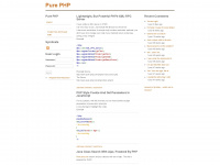 pure-php.de Webseite Vorschau
