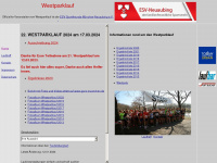 westparklauf.de Webseite Vorschau