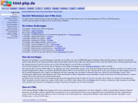 html-php.de Webseite Vorschau
