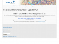 thun-airfield.ch Webseite Vorschau