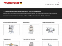 thunderbird-grosskuechentechnik.de Webseite Vorschau