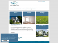 tibo-immobilien.de Webseite Vorschau