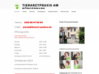 tierarzt-pankow.de Webseite Vorschau