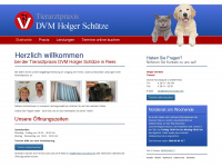 tierarzt-schuetze.de Webseite Vorschau