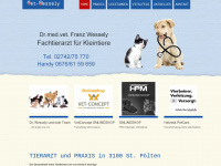 tierarzt-wessely.at Webseite Vorschau