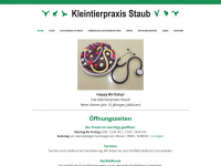 tierarztstaub.ch Webseite Vorschau