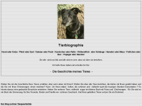 tierbiographie.de Webseite Vorschau