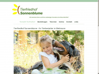 tierfriedhof-sonnenblume.de Webseite Vorschau