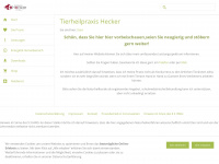 tierheilpraxis-hecker.de Webseite Vorschau