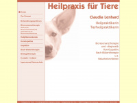 tierheilpraxis-lenhard.de Webseite Vorschau