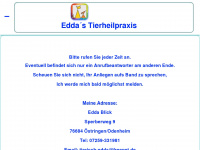 tierisch-edda.de Webseite Vorschau