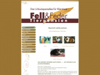 tierpension-fell-feder.de Webseite Vorschau