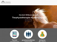 tierphysiotherapie-ausbildung.de Webseite Vorschau