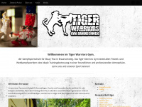 tiger-warriors.de Webseite Vorschau