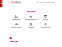 timetrain.de Webseite Vorschau
