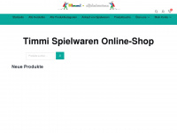 timmi-spielwaren.de Webseite Vorschau