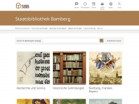 staatsbibliothek-bamberg.de Webseite Vorschau
