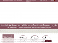 bed-and-breakfast-regensburg.de Webseite Vorschau