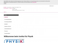 physik.uni-kassel.de Webseite Vorschau
